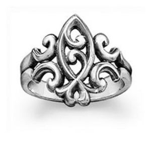 RETIRED JAMES AVERY SCROLLED ICHTHUS RING